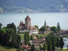 Blick auf Spiez am Brienzersee.